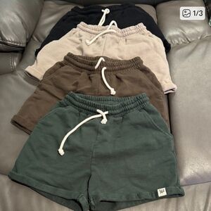 YoungLA Women’s Lounge Shorts - Forest Green, Brown, Beige, Black